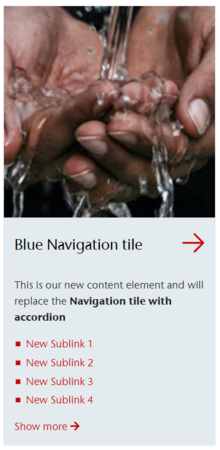 Aco Blue Navigation Tile