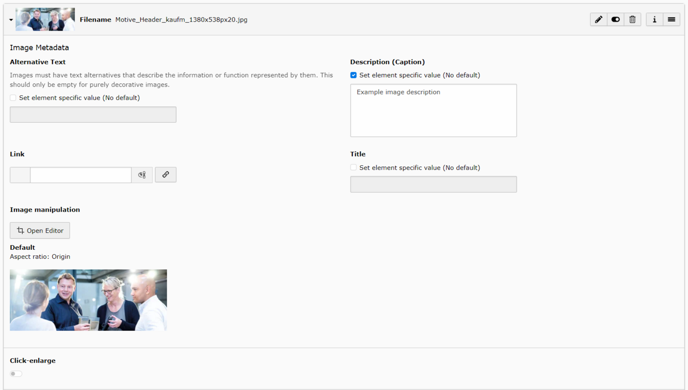 Aco Image Slider Editing Images