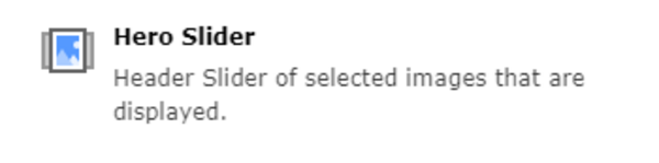 This new content element replaced the old "Slider without frame"